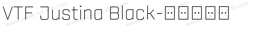 VTF Justina Black字体转换